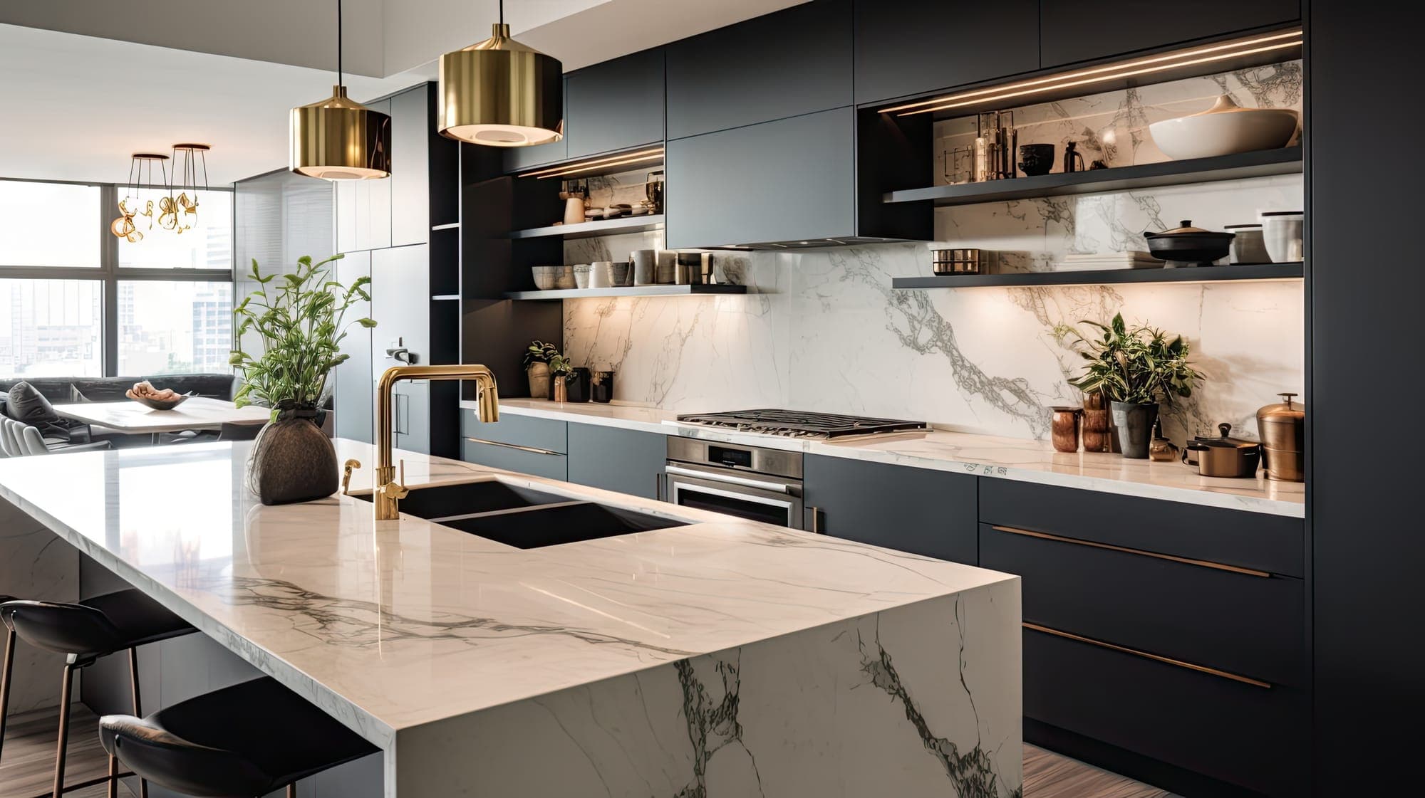 A freshly deep-cleaned kitchen in a Spokane home