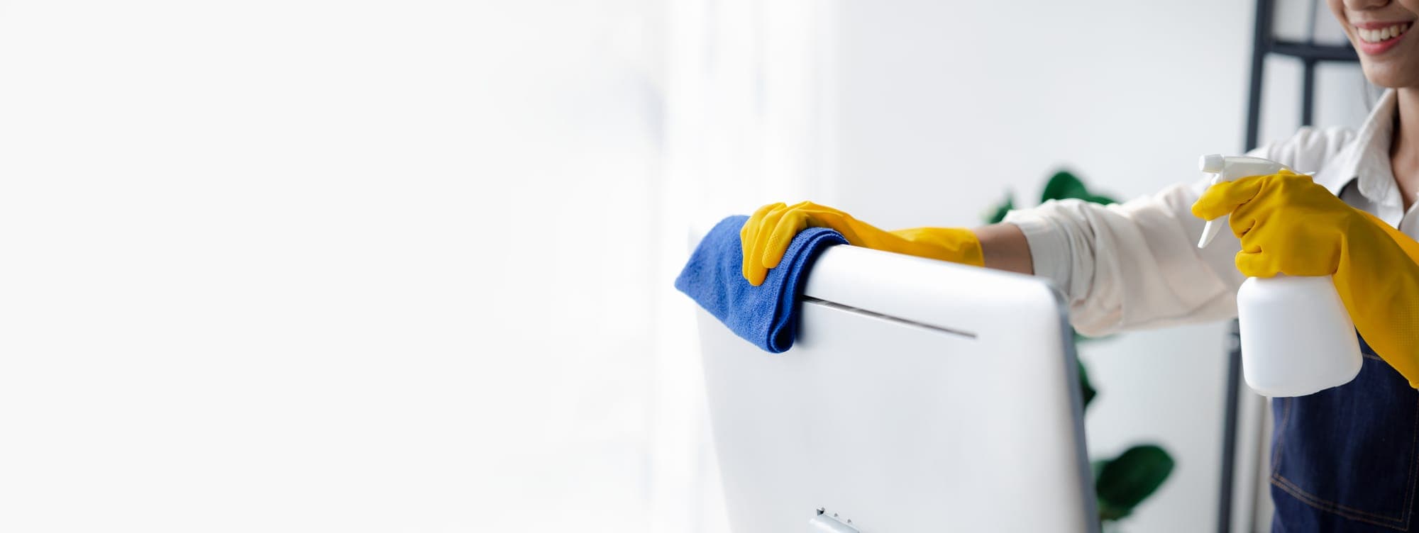An Empire team member handling nightly janitorial work at a Spokane Valley business